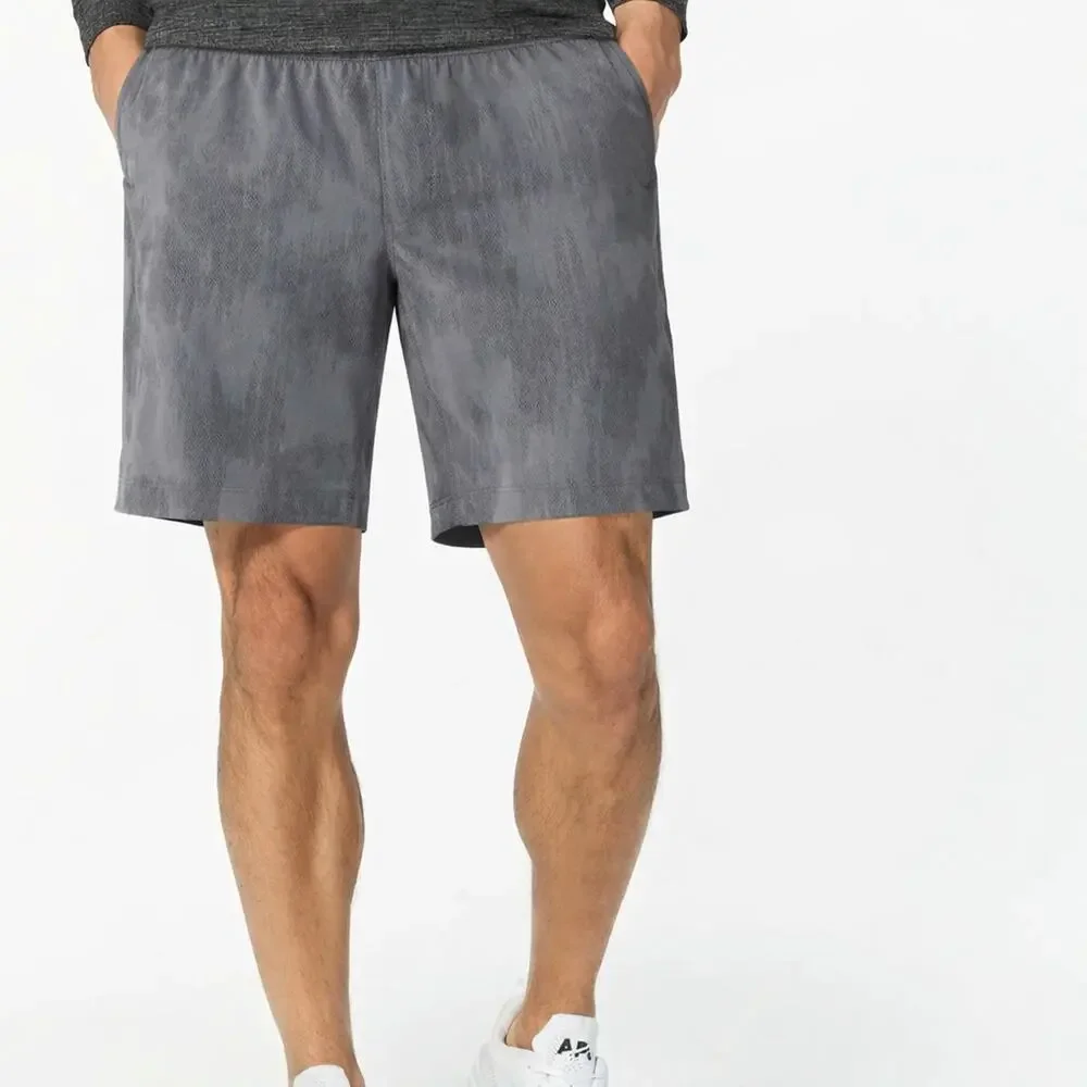 LULULEMON T.H.E. Short Linerless Twill Degrade Smokey Lead Large L